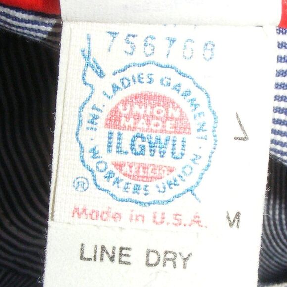 GLORIA VANDERBILT Dress, Vintage 8, Hickory stripe, Pockets, Short sleeves - Picture 11 of 12